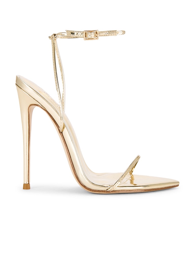 Femme La Andx Sandal In Gold Metal With The Box